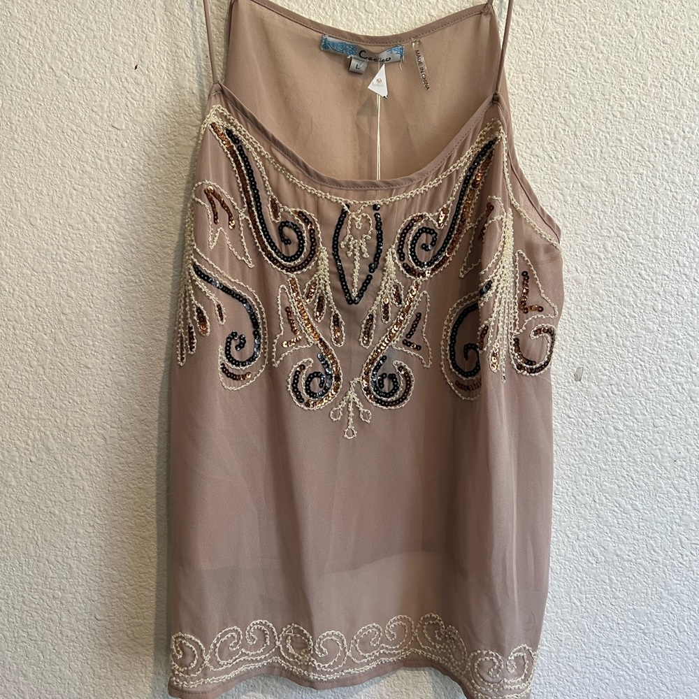 NWT BEADED CAMI‎